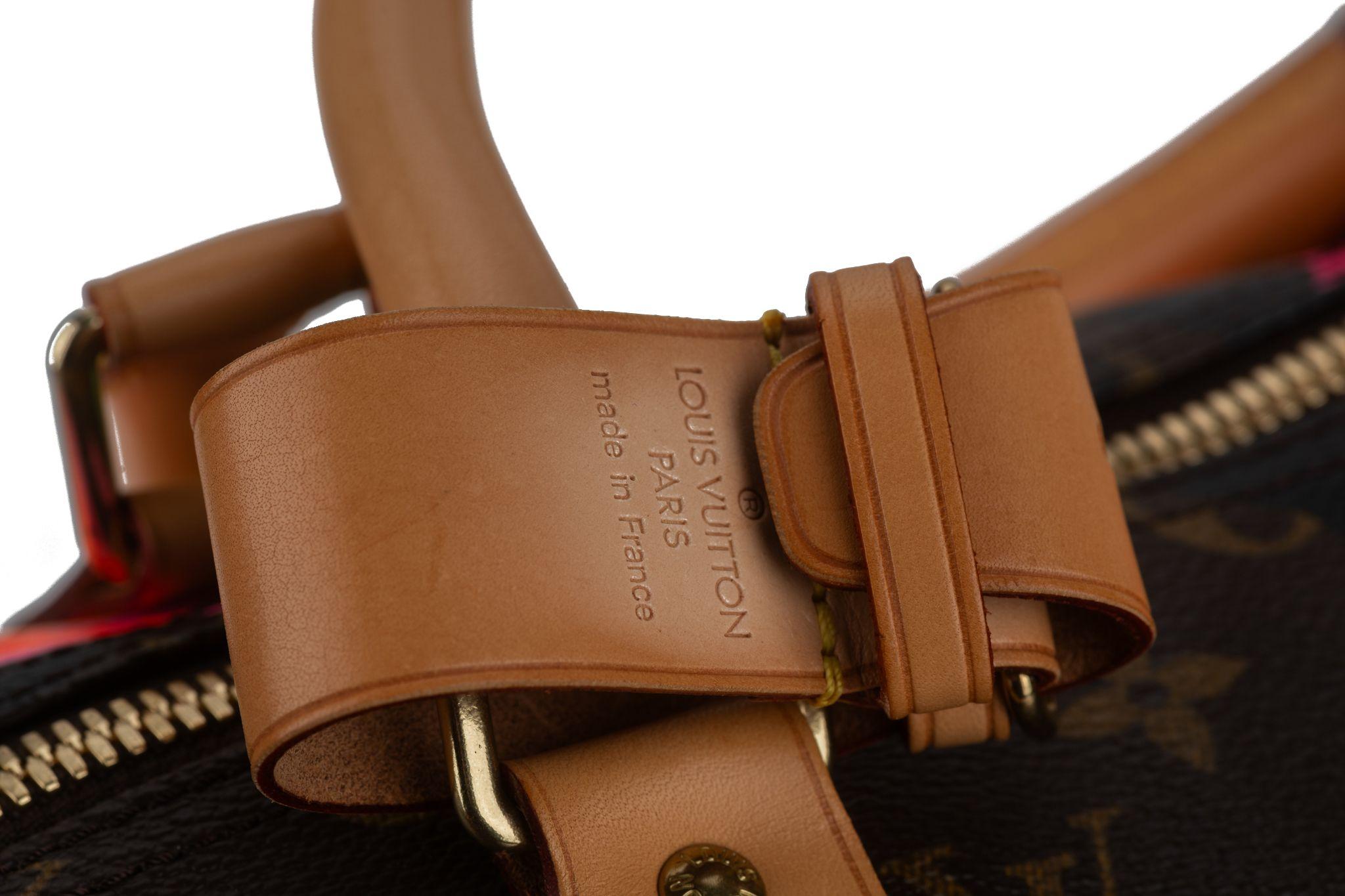 Vuitton Monogram Sprouse Keepall 50, Monogrammiert im Angebot 4