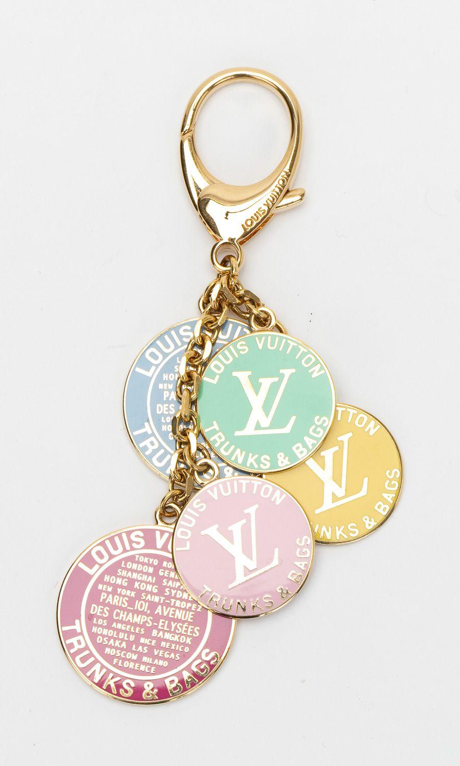 Vuitton Multicolor Keychain/Bag Charm In Excellent Condition In West Hollywood, CA