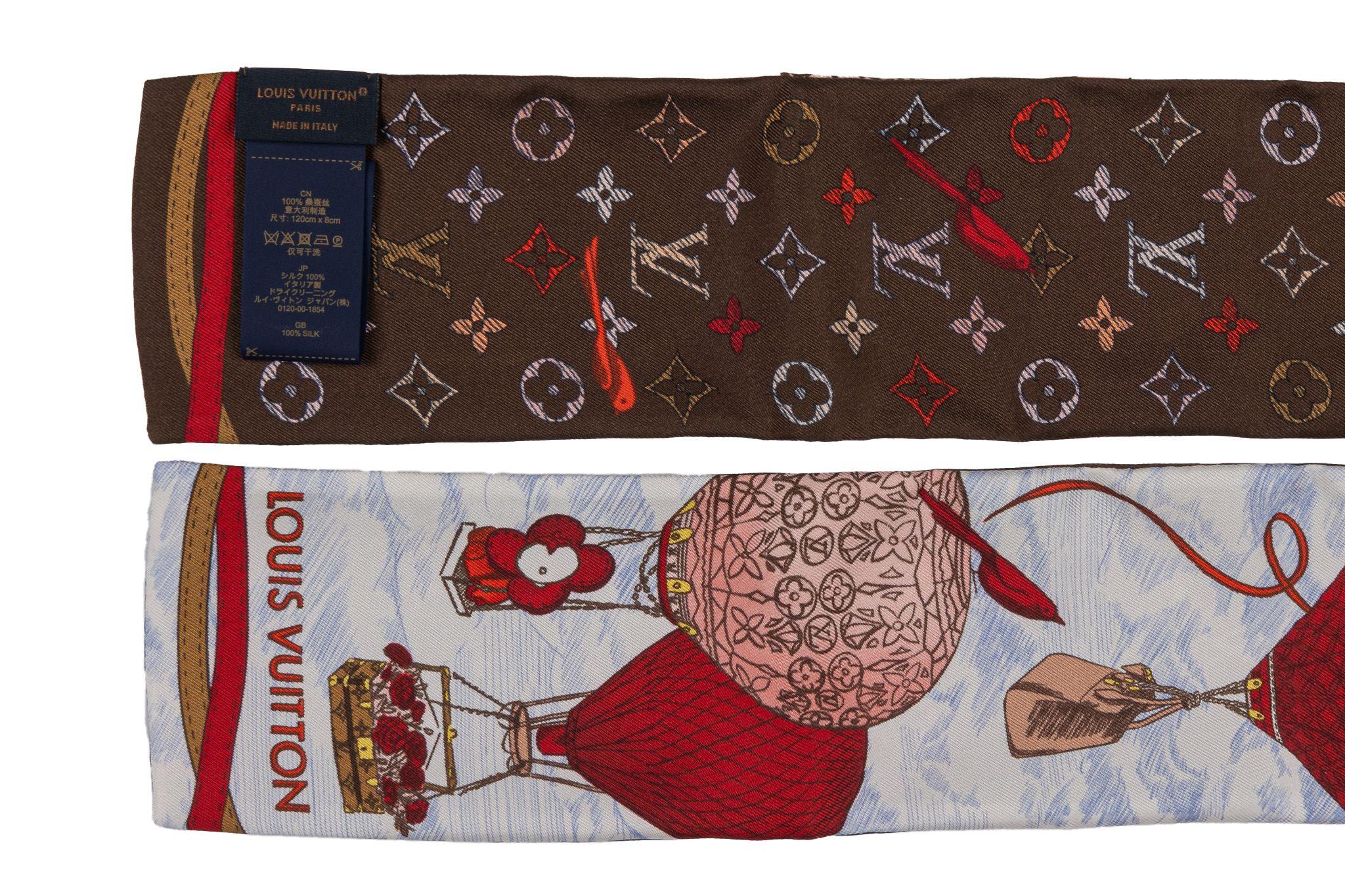 Vuitton New Air Ballon Silk Red Bandeau In New Condition For Sale In West Hollywood, CA