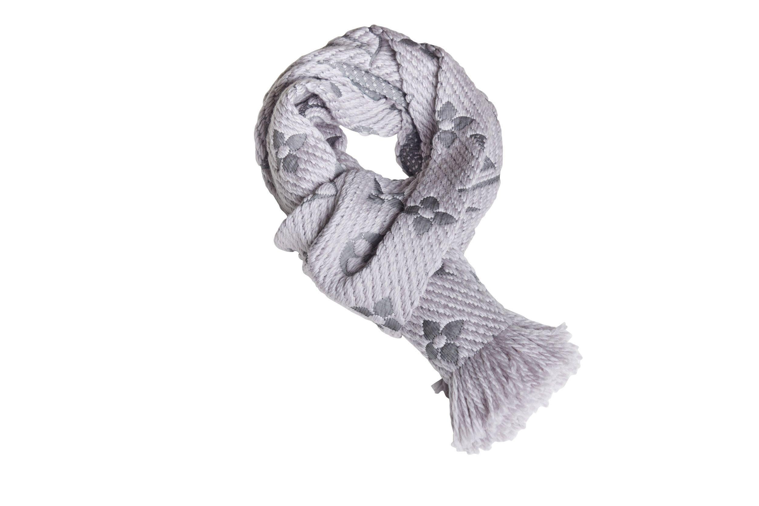 grey lv scarf