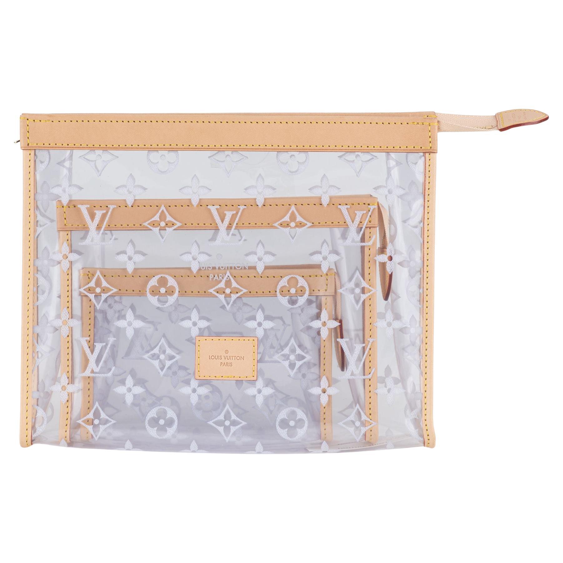 Vuitton New Trio Poche Toilette PVC in vendita