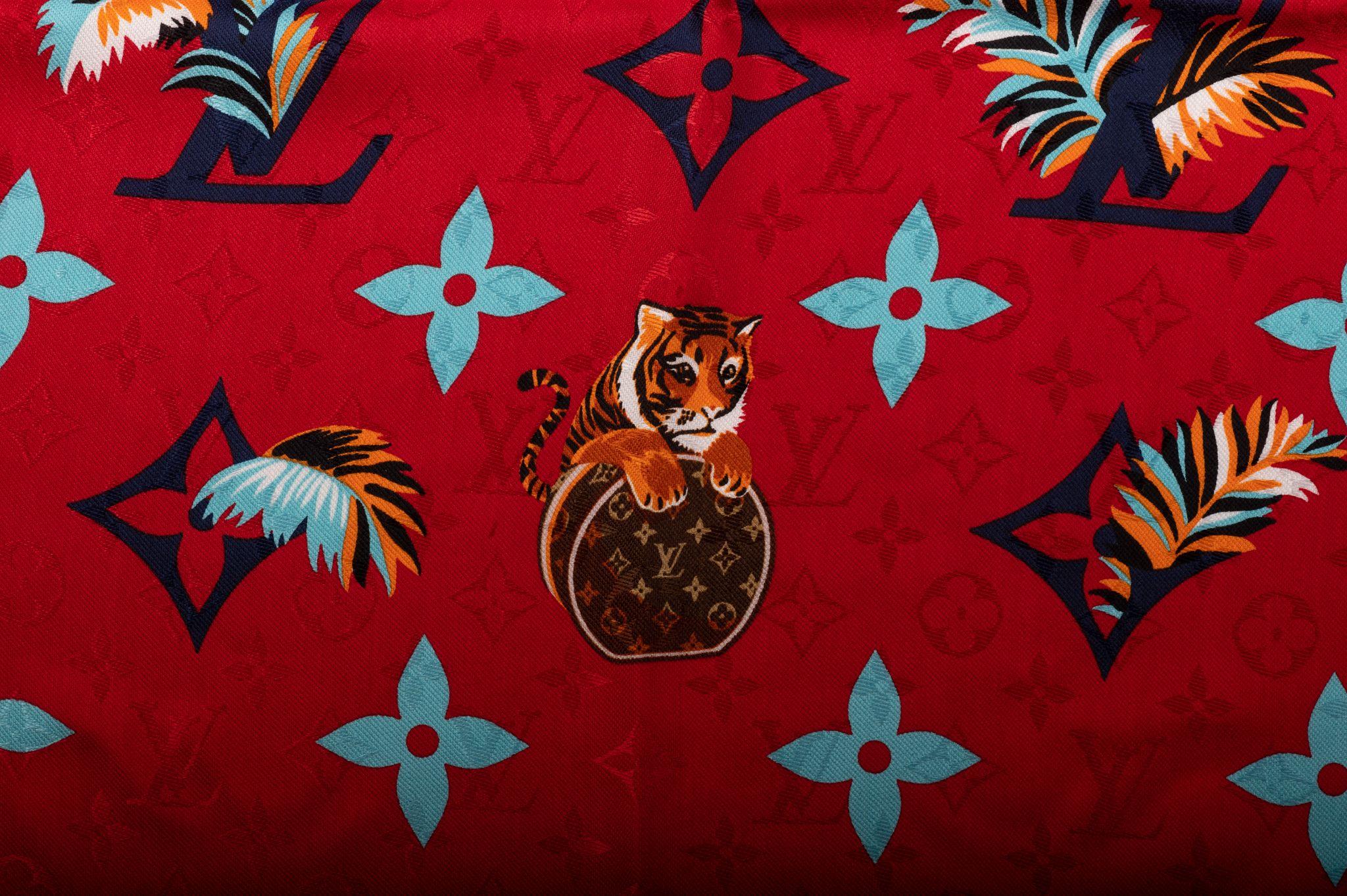 Women's or Men's Vuitton NIB Year of the tiger shawl For Sale