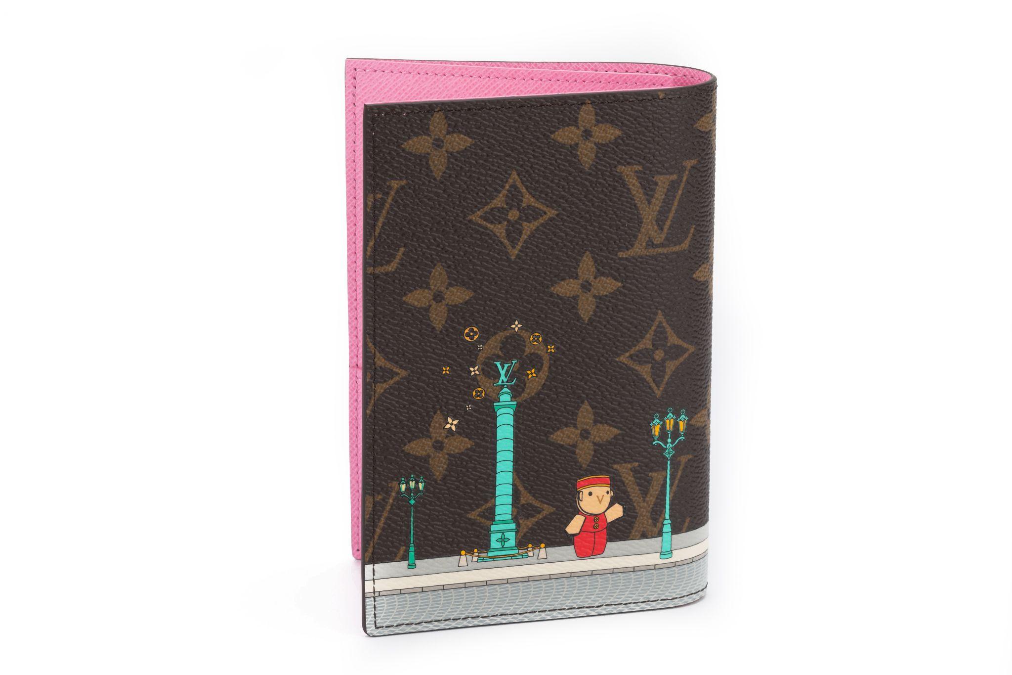 Louis Vuitton Passport Cover in pink belongs to the Vivienne Holidays 2022 collection. Very collectible. It's brand new and comes with the original dustcover and box.