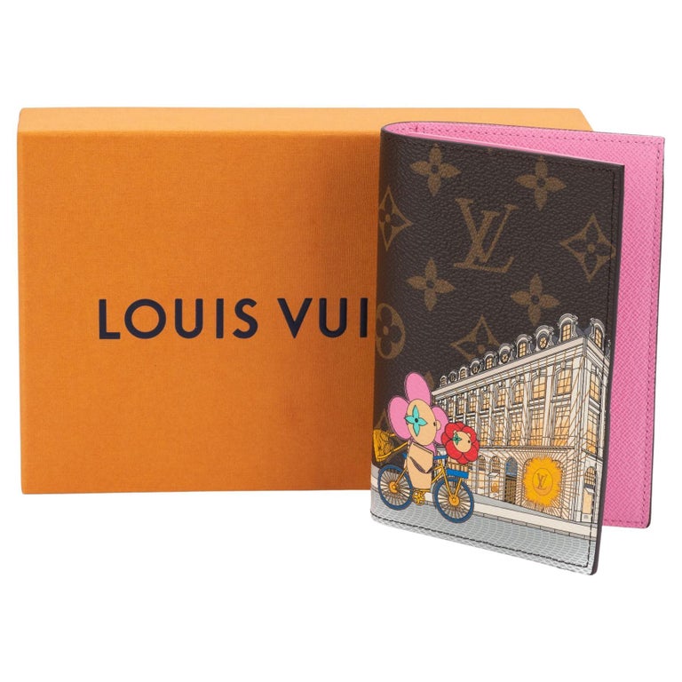 Louis Vuitton Zippy Wallet Brown Pink Damier Ebene Vivienne LV Holiday  Christmas