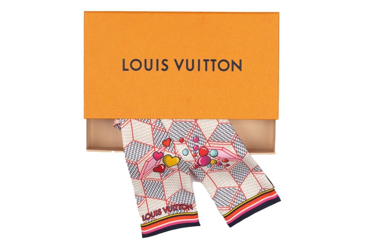 Louis Vuitton UP AND AWAY BANDEAU SCARF Red Multi Color BNIB Made