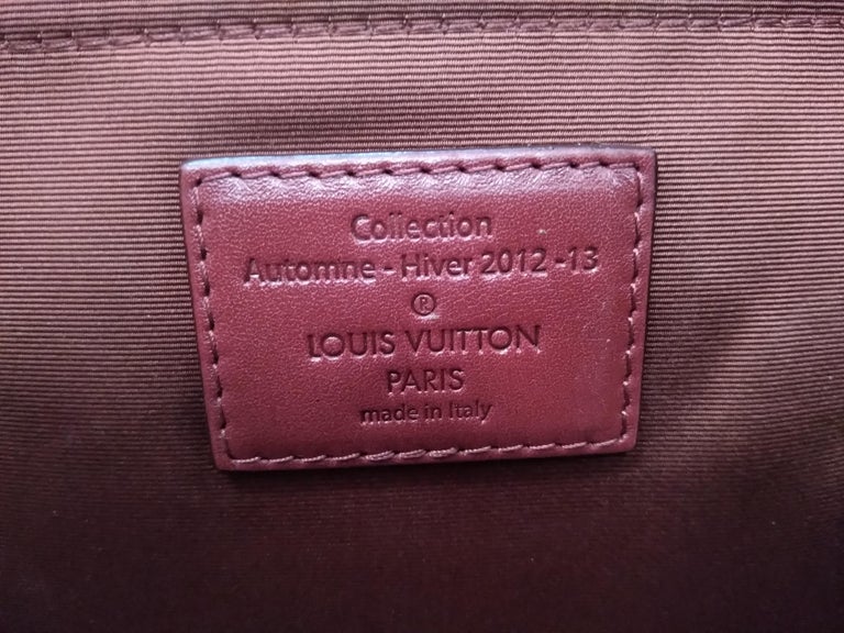 Louis Vuitton Burgundy, Pattern Print Monogram Sunshine Express North-South Bag