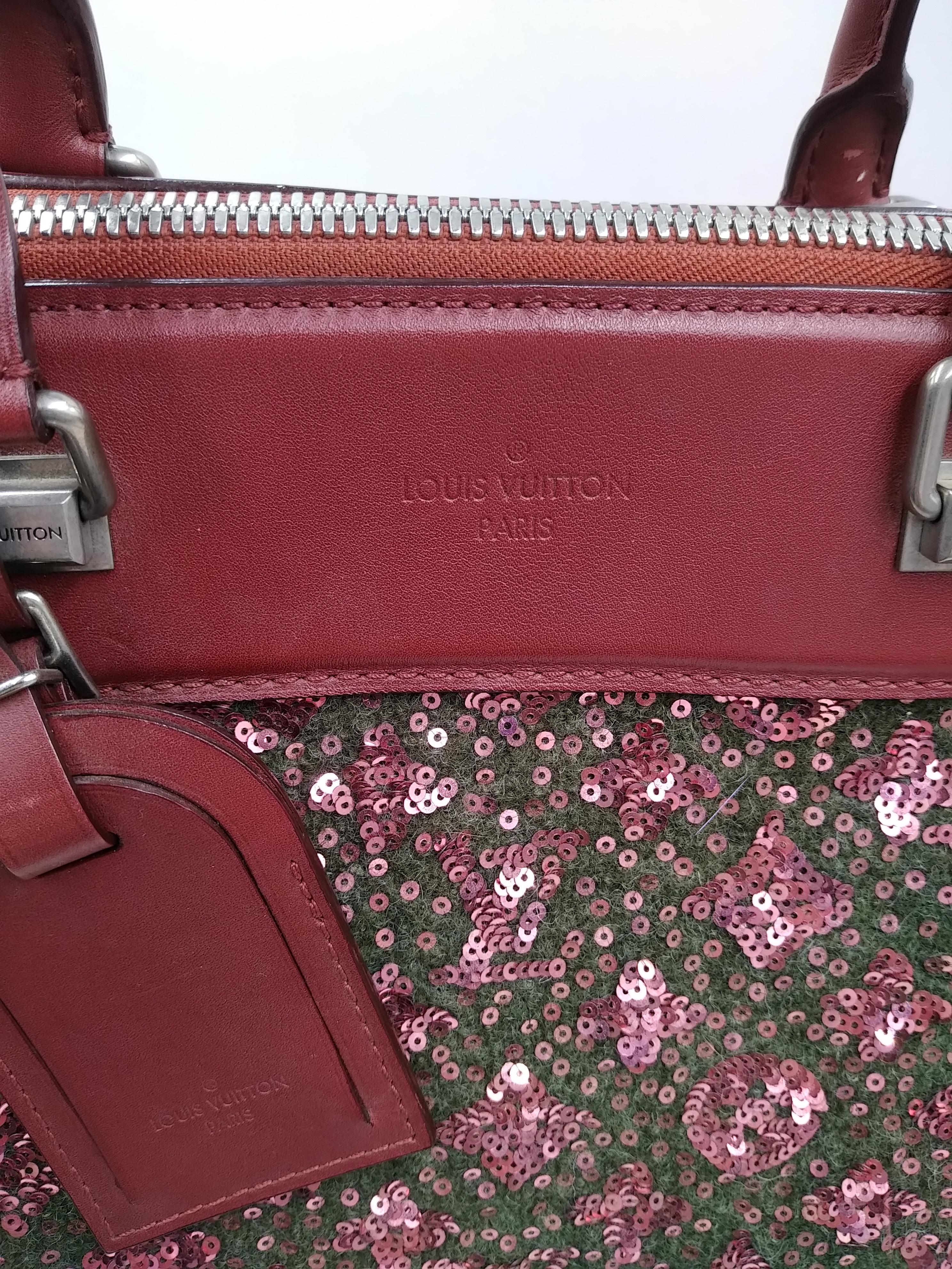 Women's or Men's Vuitton Sunshine Express North-South Burgundy leather Bag limited edition 2012