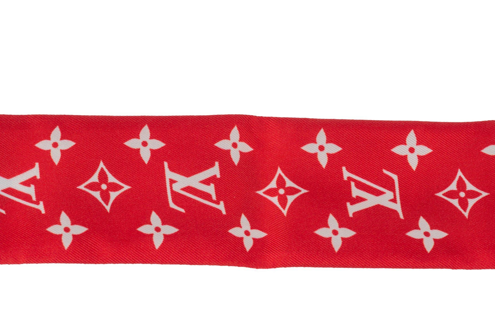 Marrone Vuitton x Yayoi Kusama New Red Twilly in vendita