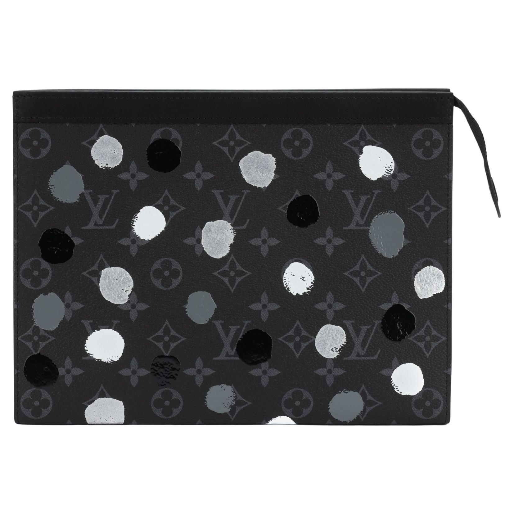 Louis Vuitton x Yayoi Kusama Coin Card Holder Monogram Eclipse Black/Silver  in Coated Canvas with Black-tone - US