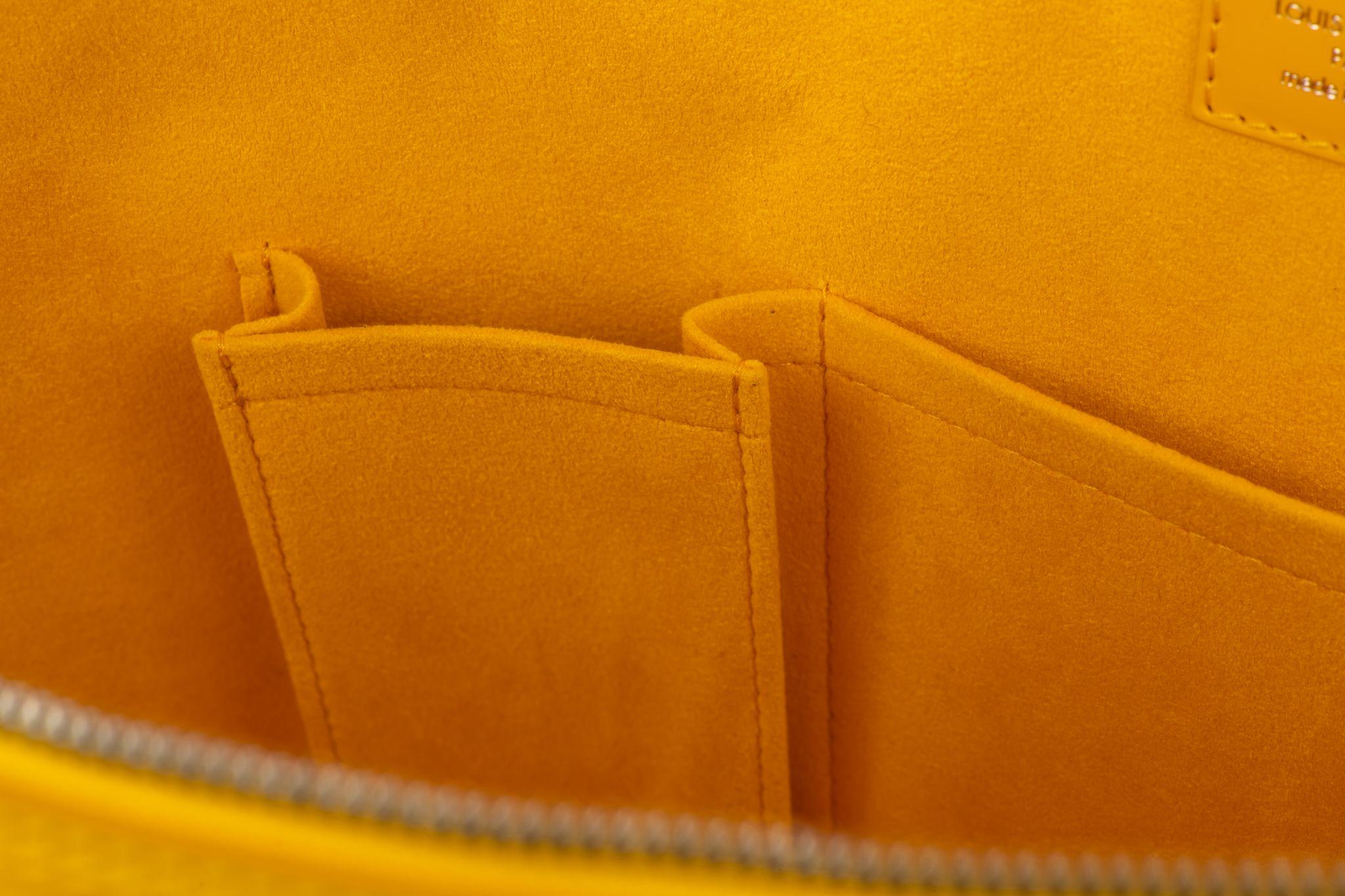 Vuitton XxL Alma Handbag Yellow Epi Leather For Sale 8