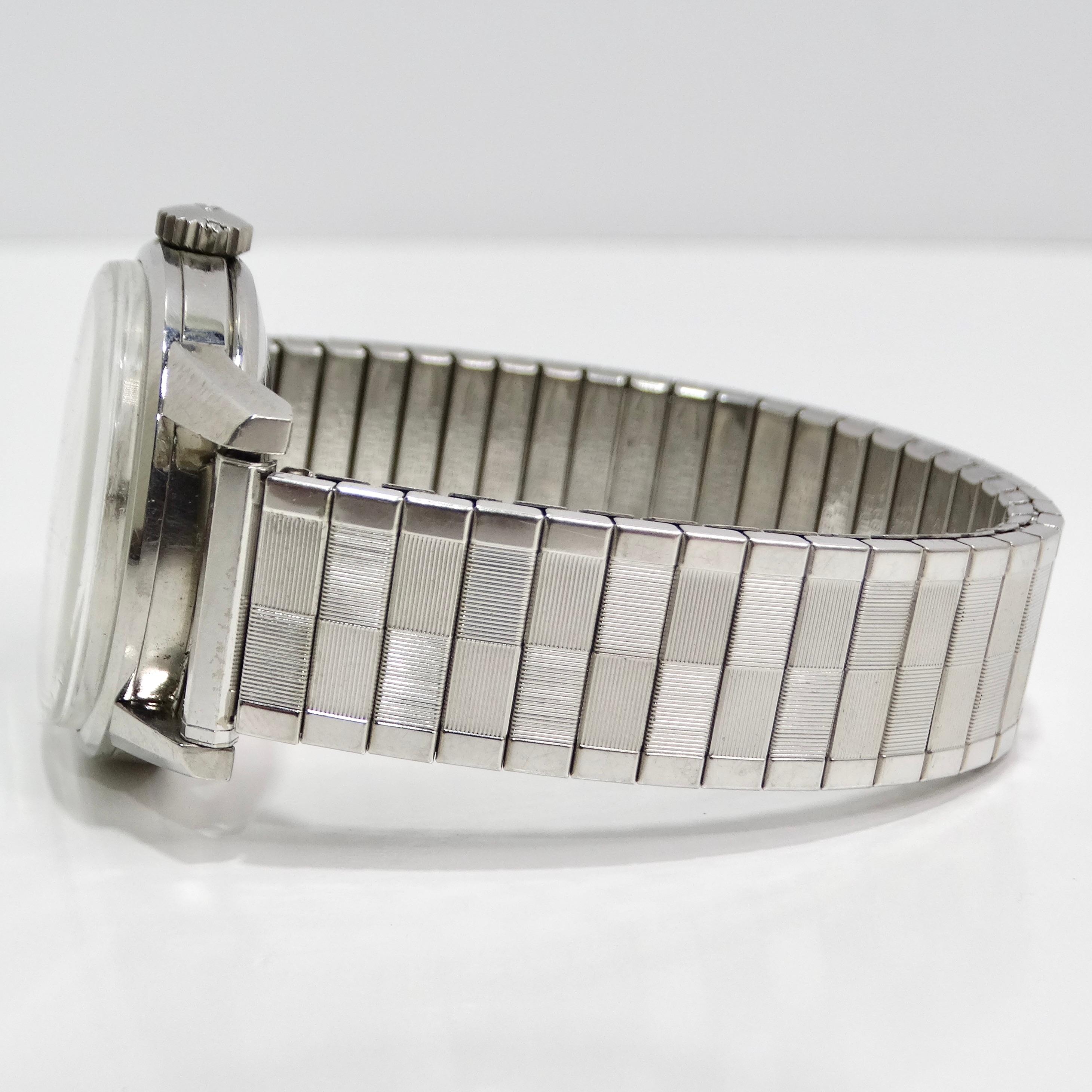 Vulcain 1960s Stainless Steel Watch For Sale 1