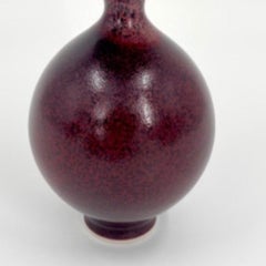 Jarrón Vulcano Borgoña y Rojo de Anna Silverton