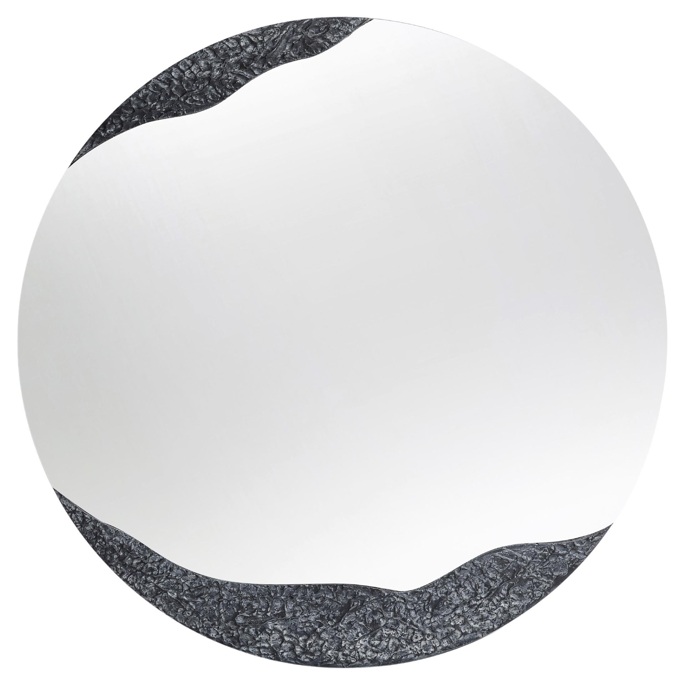 Vulcano 1200 Round Mirror by Disain1971 For Sale