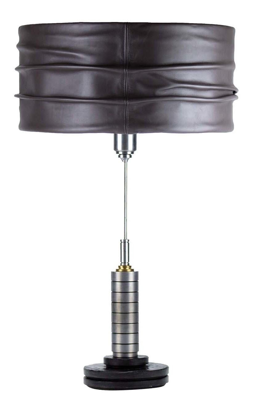 Modern Vulcano Gray Table Lamp by Acanthus