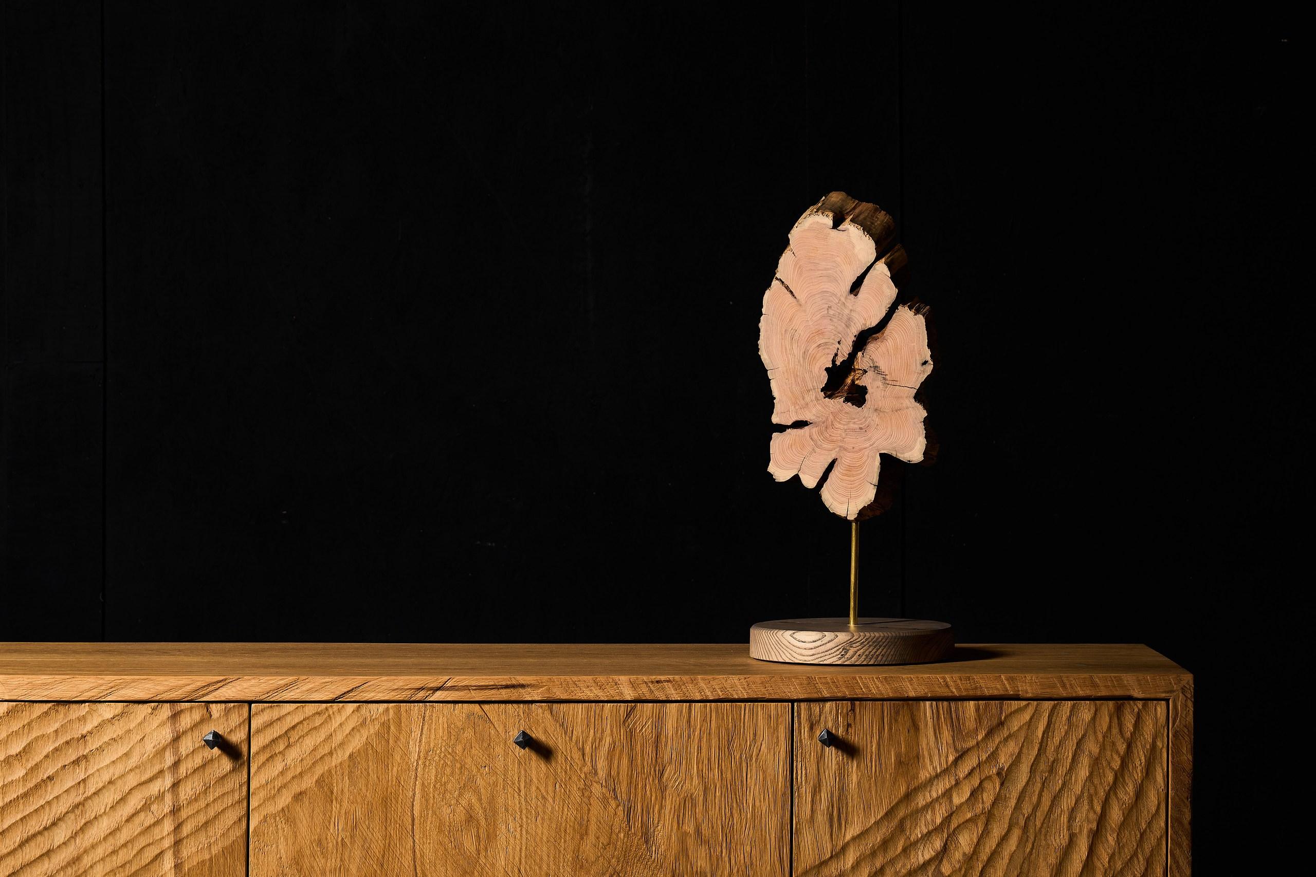 VulpeConcept Contemporary Decor Holztischskulptur (Handgefertigt) im Angebot