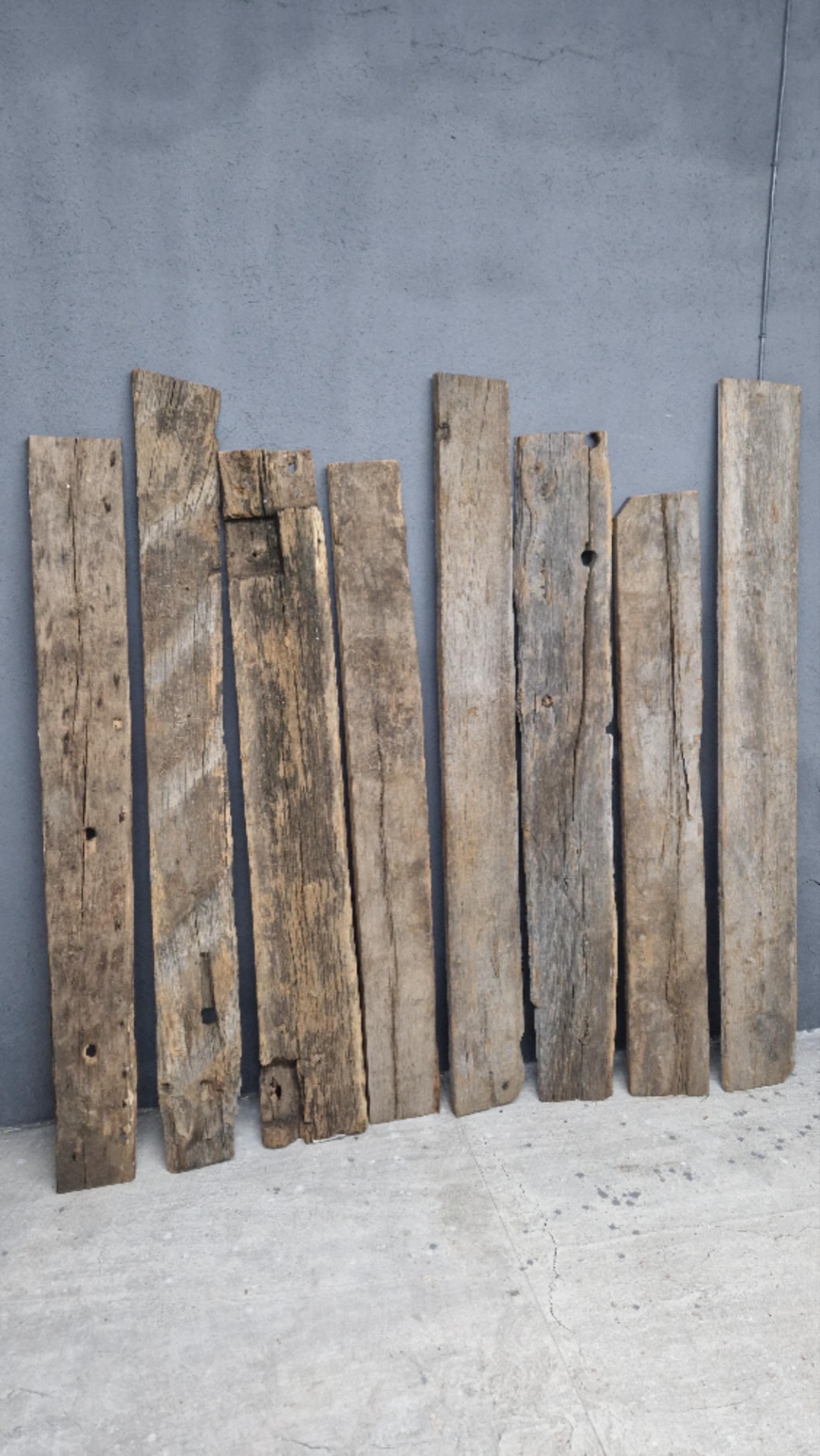 Reclaimed Barn Oak Dining Table  Country Antique Style  Handcrafted Custom For Sale 1