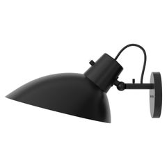 VV Cinquanta Black and Black Wall Lamp Designed by Vittoriano Viganò for Astep