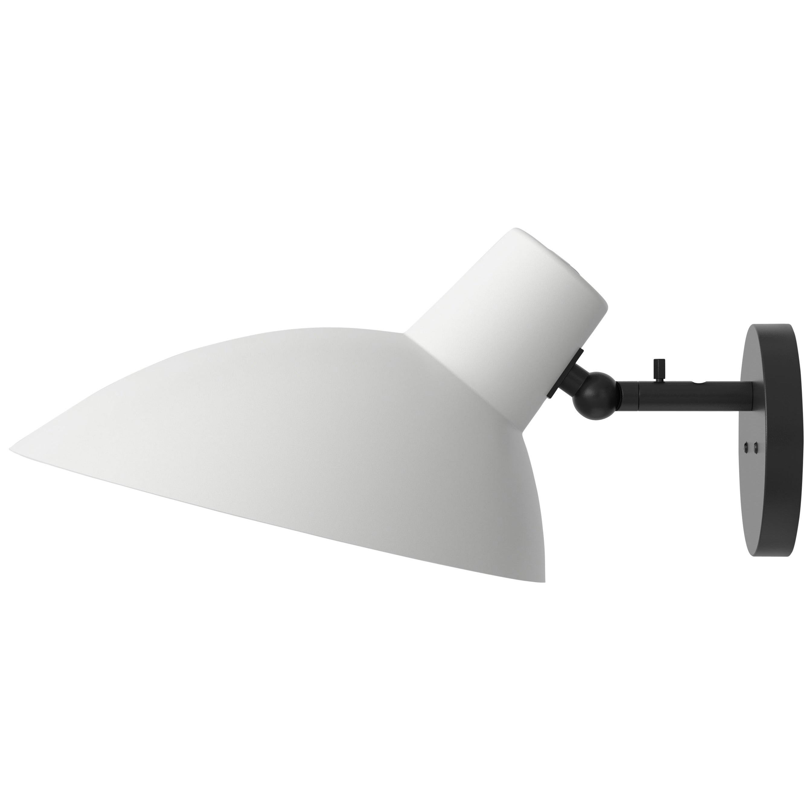 VV Cinquanta Black and White Wall Lamp Designed by Vittoriano Viganò for Astep For Sale