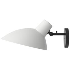 VV Cinquanta Black and White Wall Lamp Designed by Vittoriano Viganò for Astep