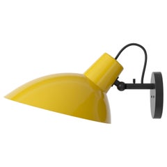 VV Cinquanta Black and Yellow Wall Lamp Designed by Vittoriano Viganò for Astep