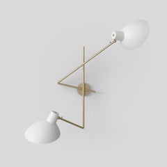 VV Cinquanta Twin Black Wall Lamp Designed by Vittoriano Viganò for Astep