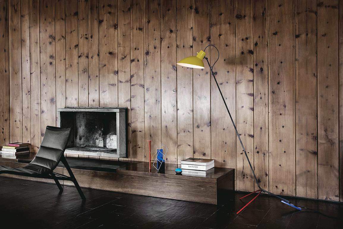 VV Cinquanta Lampadaire jaune et noir Design/One pour Astep en vente 5
