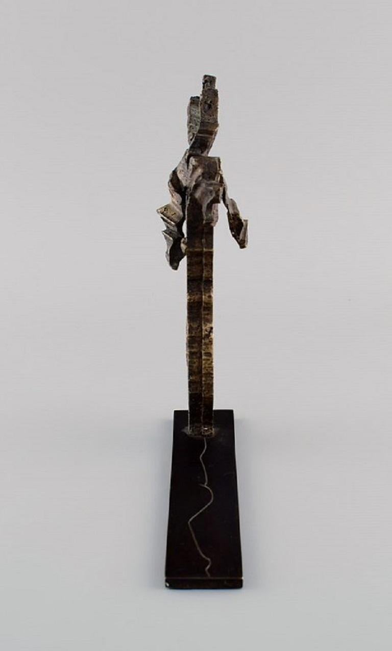 V.V.A, French Bronze Sculptor, Abstract Bronze Sculpture, Edition 1/8 In Excellent Condition For Sale In Copenhagen, DK