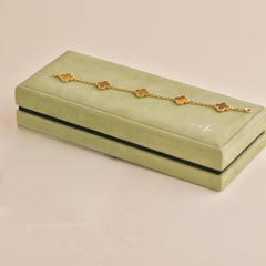 VVan Cleef & Arpels Pulsera Alhambra Vintage 5 Motivos Ojo de Tigre Oro Amarillo