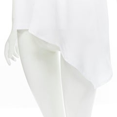 VVB VICTORIA BECKHAM 100% cotton polyester insert asymmetric t-shirt S