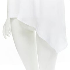 VVB VICTORIA BECKHAM 100% cotton polyester insert asymmetric t-shirt S