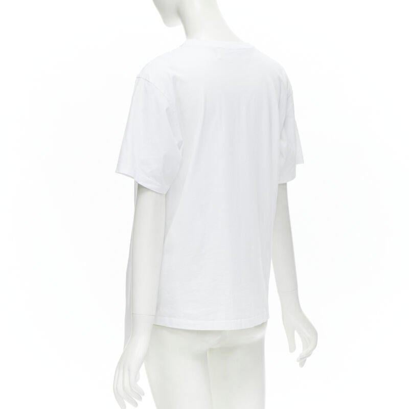 VVB VICTORIA BECKHAM 100% cotton polyester insert asymmetric t-shirt S For Sale 1