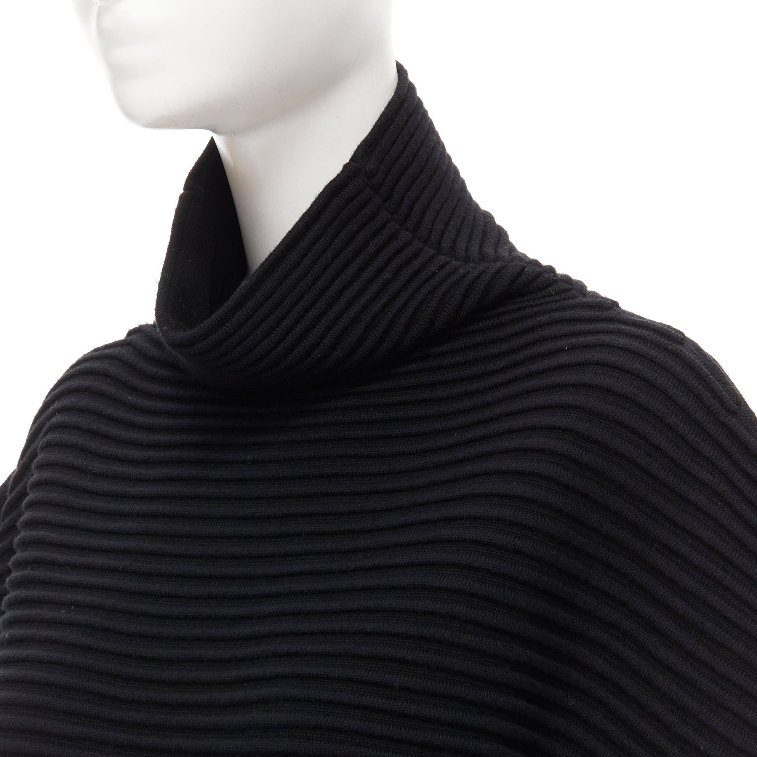 VVB VICTORIA BECKHAM 100% wool black ribbed cap sleeve popover sweater US2 S 
Reference: KEDG/A00089 
Brand: Victoria Victoria Beckham 
Material: Wool 
Color: Black 
Pattern: Solid 
Made in: China 

CONDITION: 
Condition: Excellent, this item was