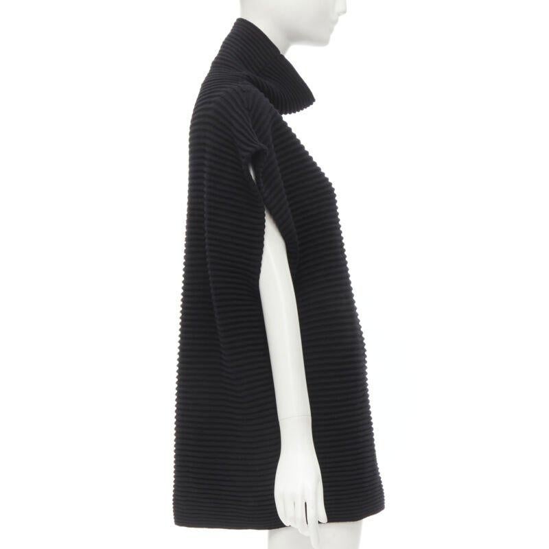 VVB VICTORIA BECKHAM Pull à manches longues en laine noire côtelée US2 S Excellent état - En vente à Hong Kong, NT