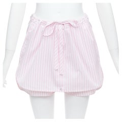 VVB VICTORIA BECKHAM rose blanc pincé skort à nouer devant