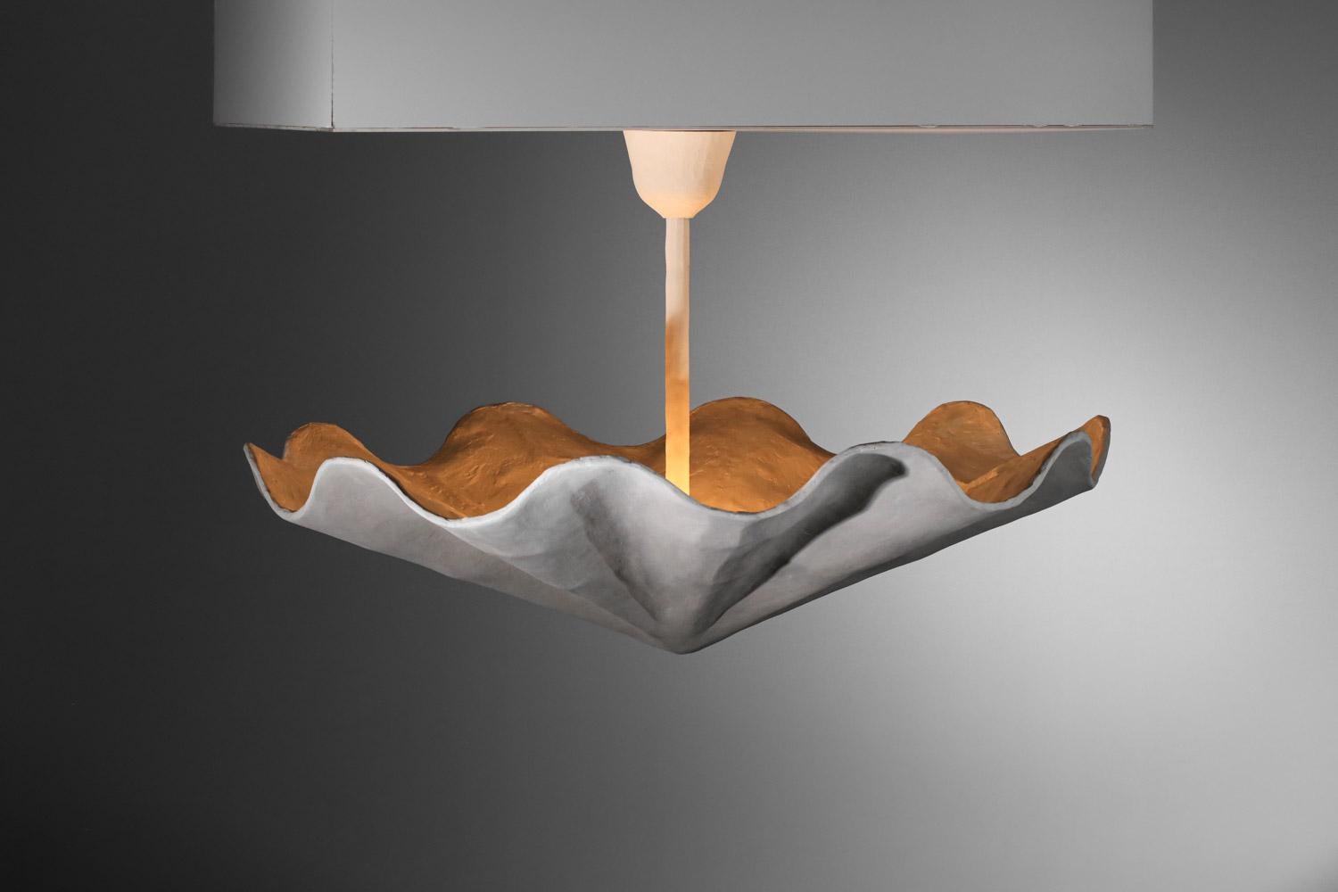 vSospensione moderna a soffitto in gesso di grandi dimensioni nello stile di Diego Giacometti in vendita 5