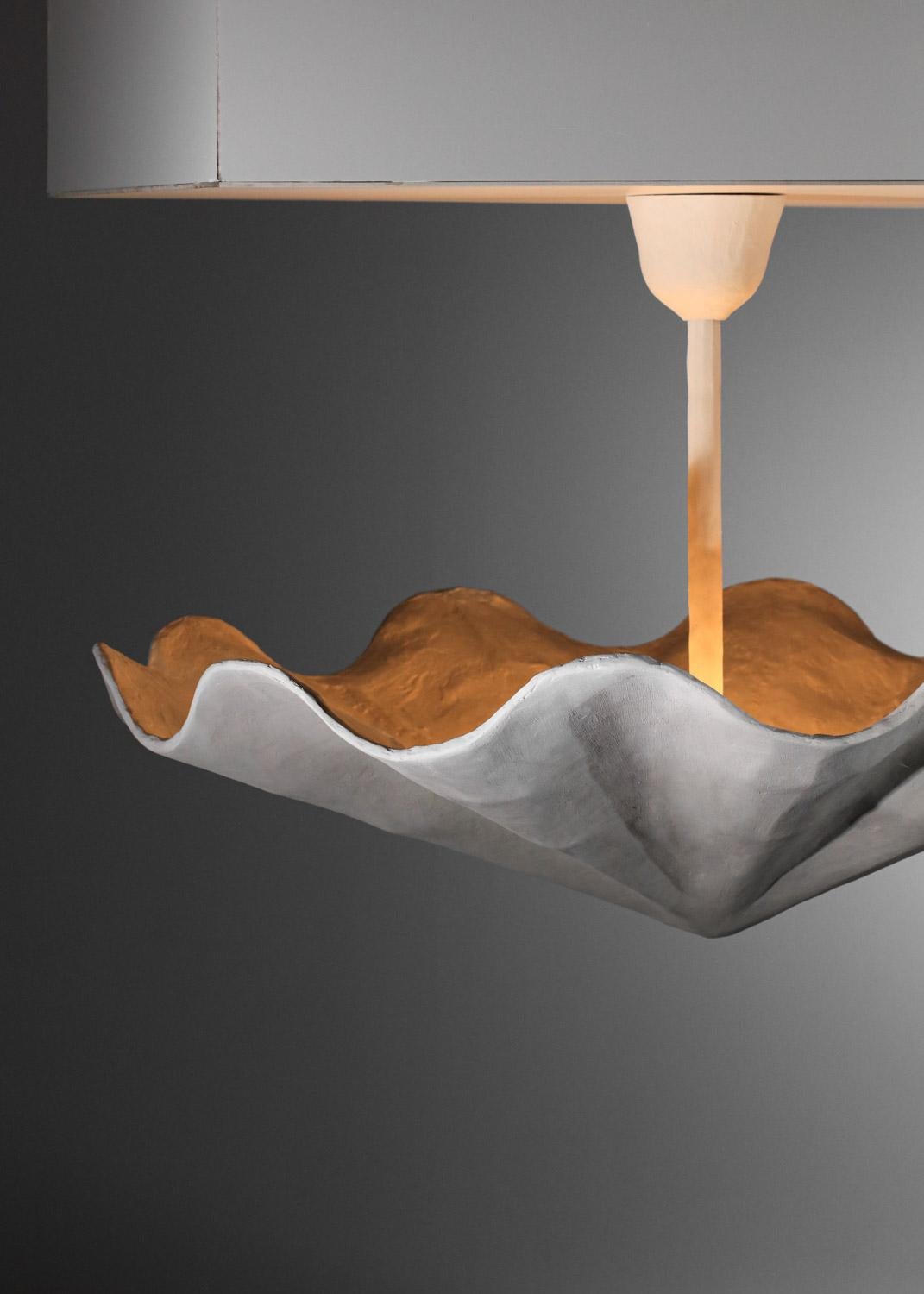 vSospensione moderna a soffitto in gesso di grandi dimensioni nello stile di Diego Giacometti in vendita 6