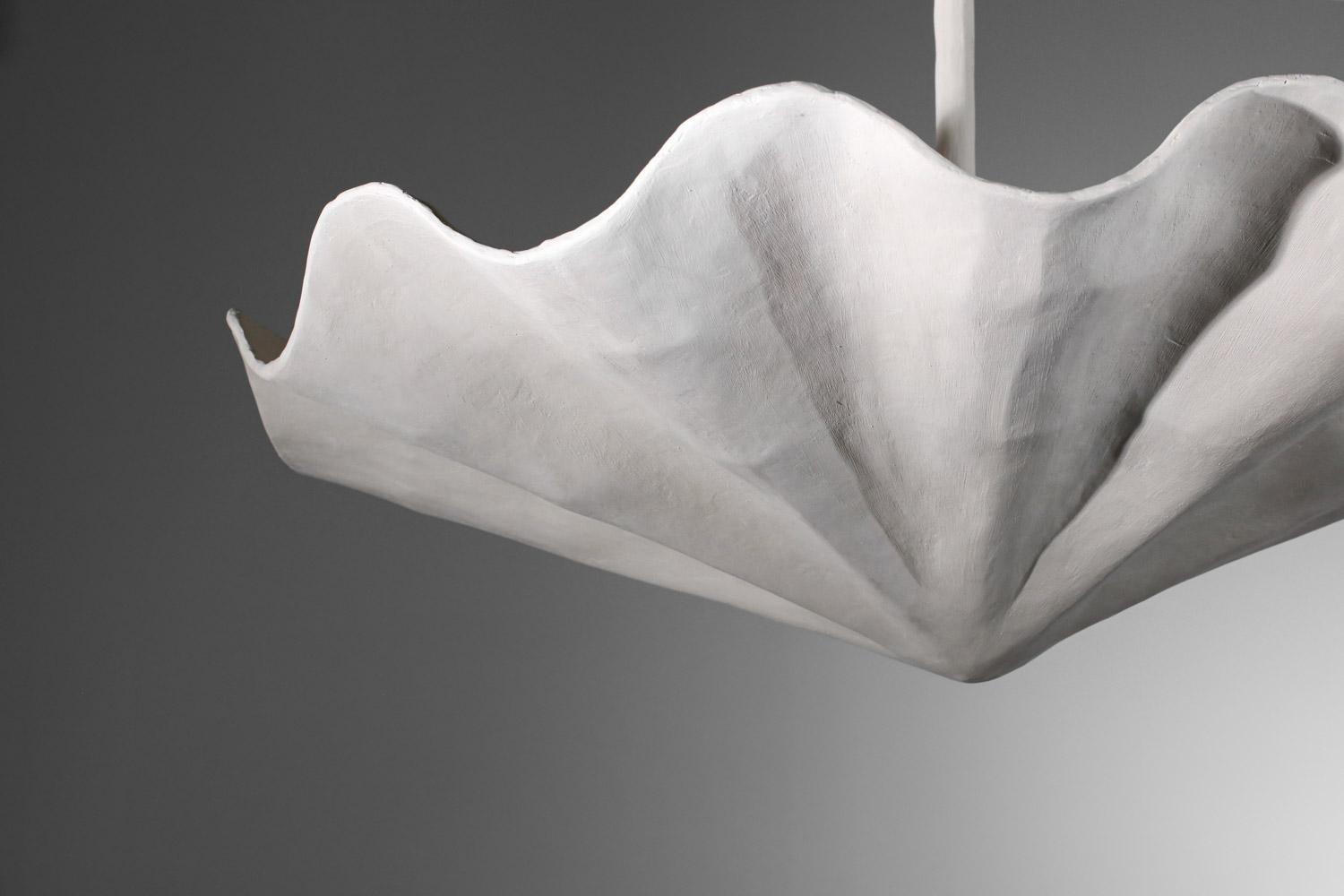 vSospensione moderna a soffitto in gesso di grandi dimensioni nello stile di Diego Giacometti in vendita 7