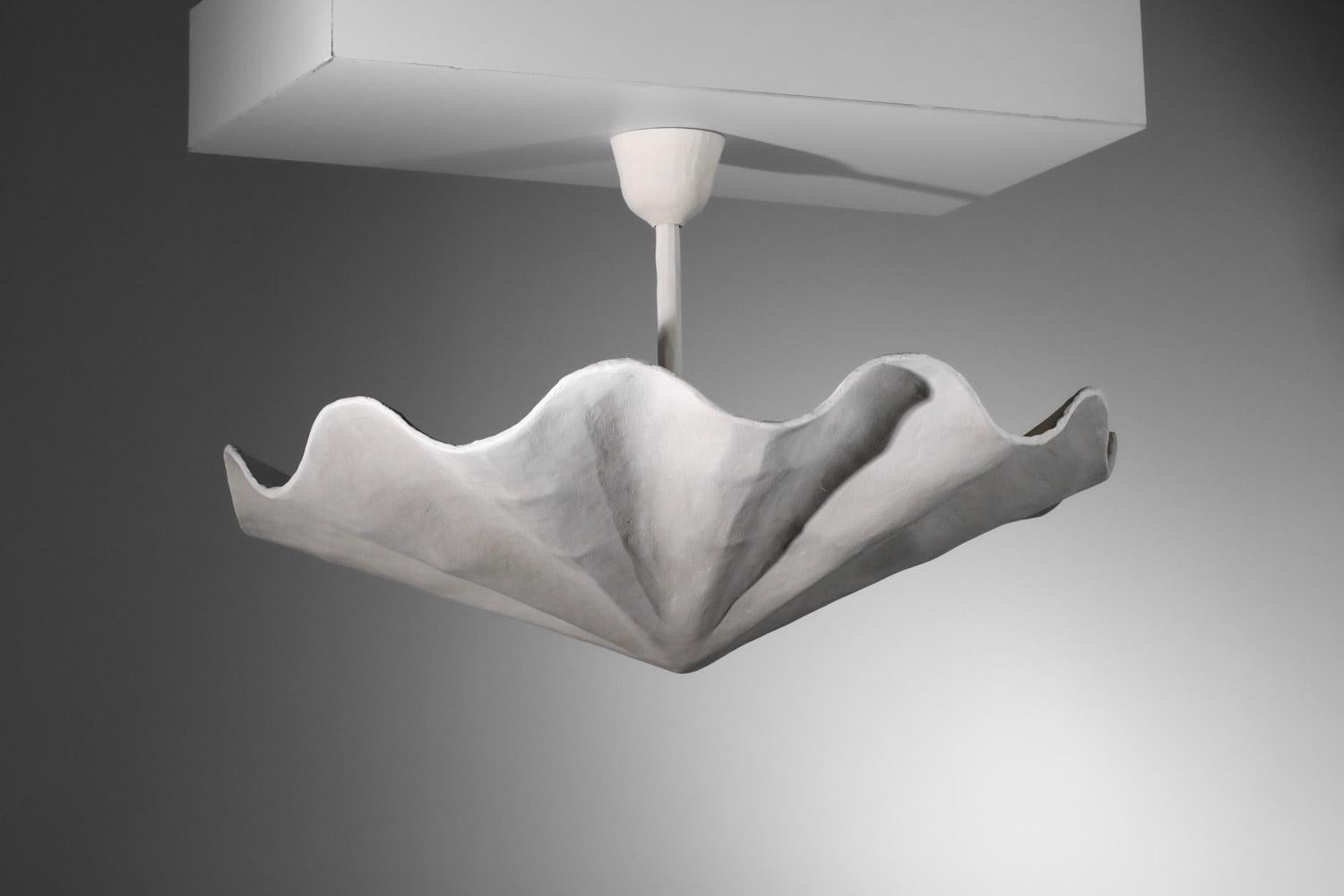 vSospensione moderna a soffitto in gesso di grandi dimensioni nello stile di Diego Giacometti in vendita 8