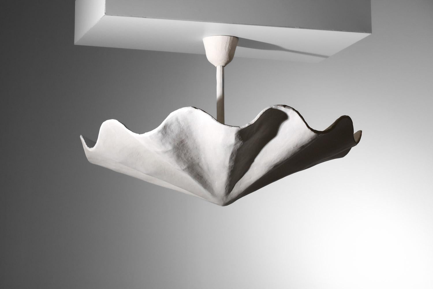 vSospensione moderna a soffitto in gesso di grandi dimensioni nello stile di Diego Giacometti in vendita 9