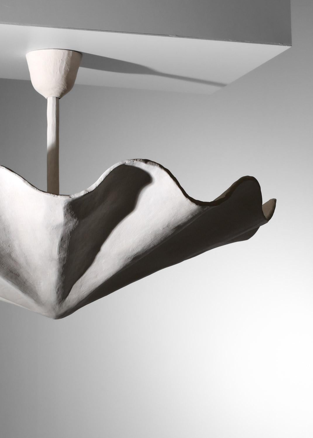 vSospensione moderna a soffitto in gesso di grandi dimensioni nello stile di Diego Giacometti in vendita 10