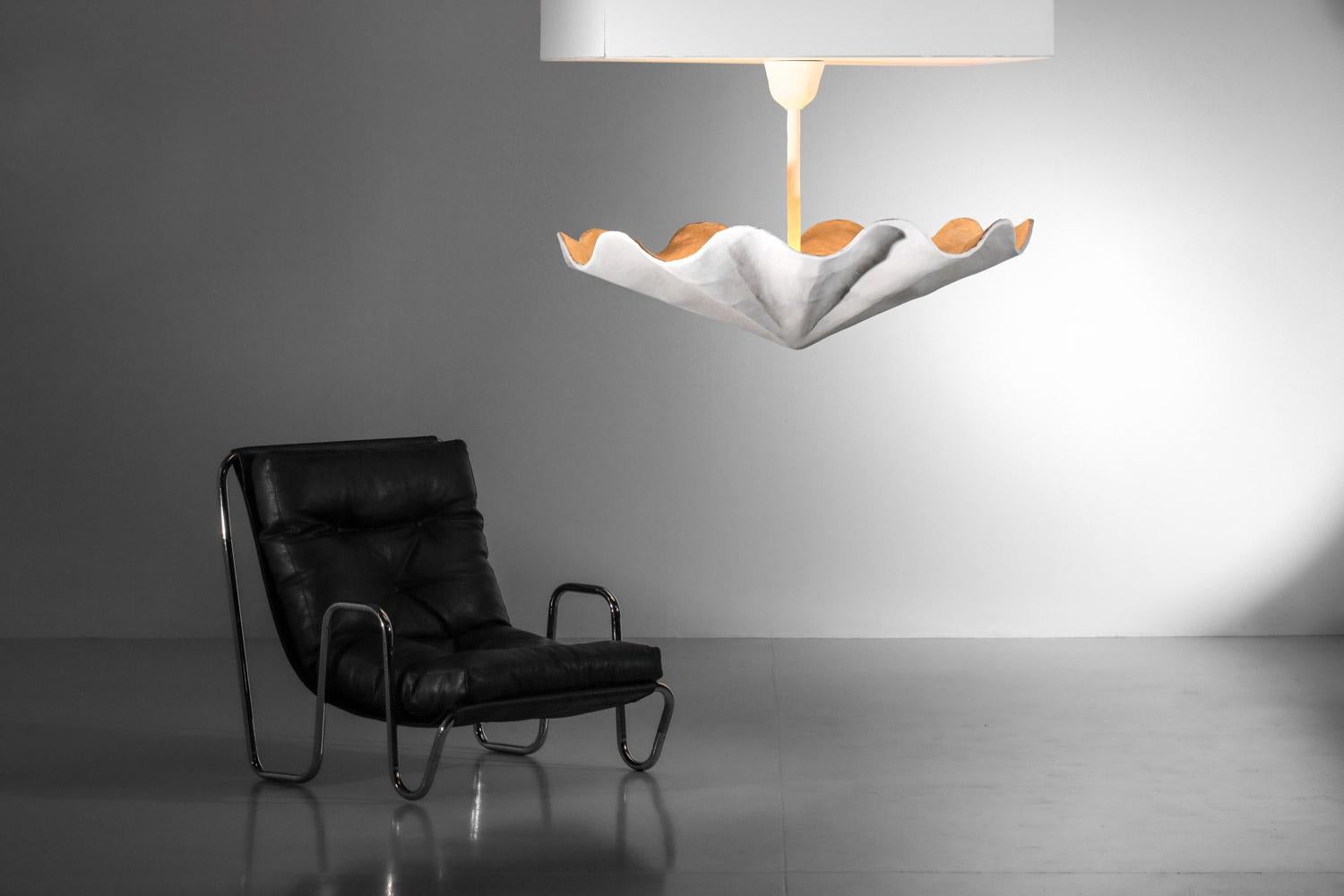 vSospensione moderna a soffitto in gesso di grandi dimensioni nello stile di Diego Giacometti in vendita 11