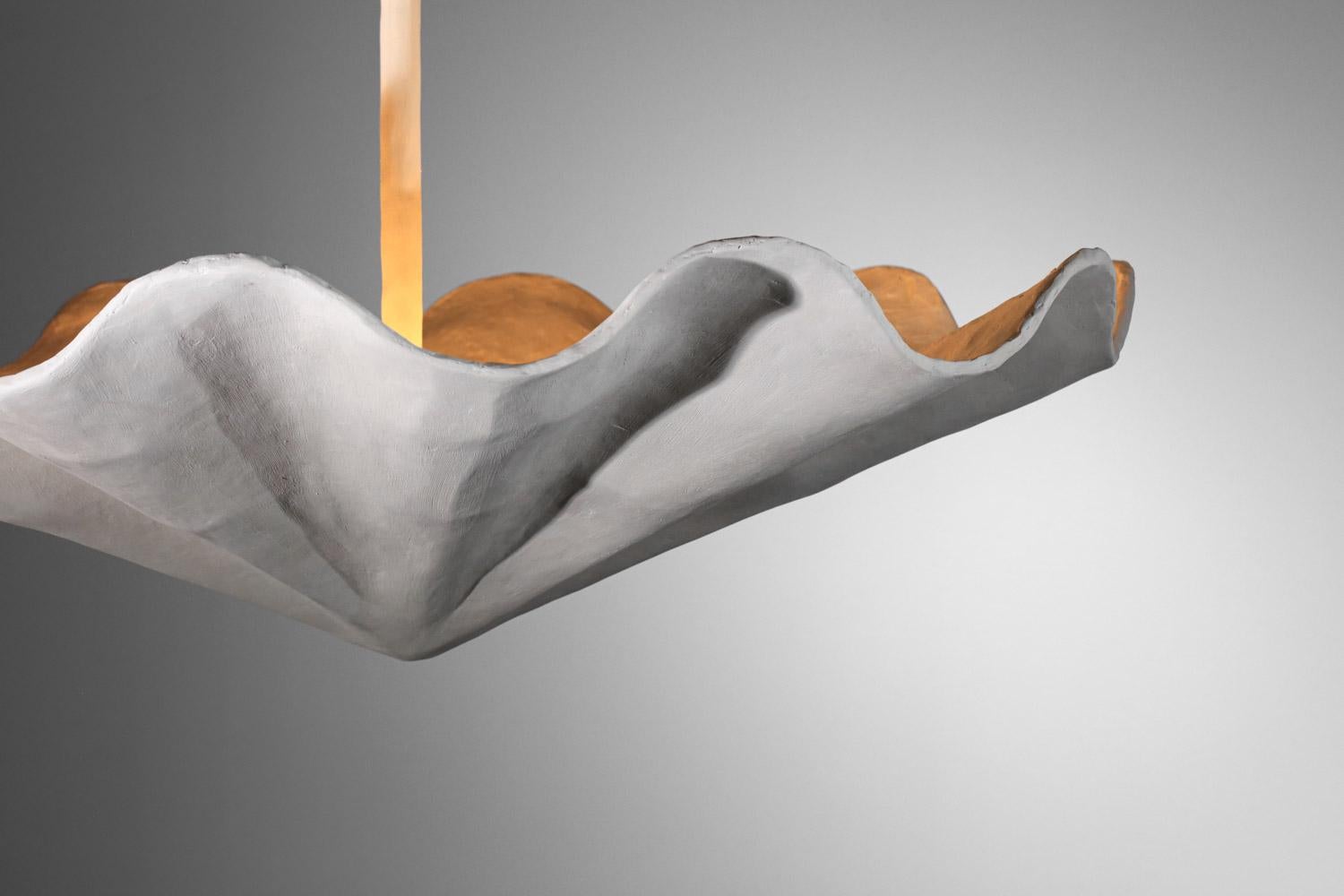 vSospensione moderna a soffitto in gesso di grandi dimensioni nello stile di Diego Giacometti in vendita 1