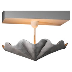 vVery large modern plaster ceiling suspension in style of Diego Giacometti