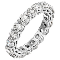VVS1-VS2 Top Quality 3.33 Carat Eternity Diamonds Ring