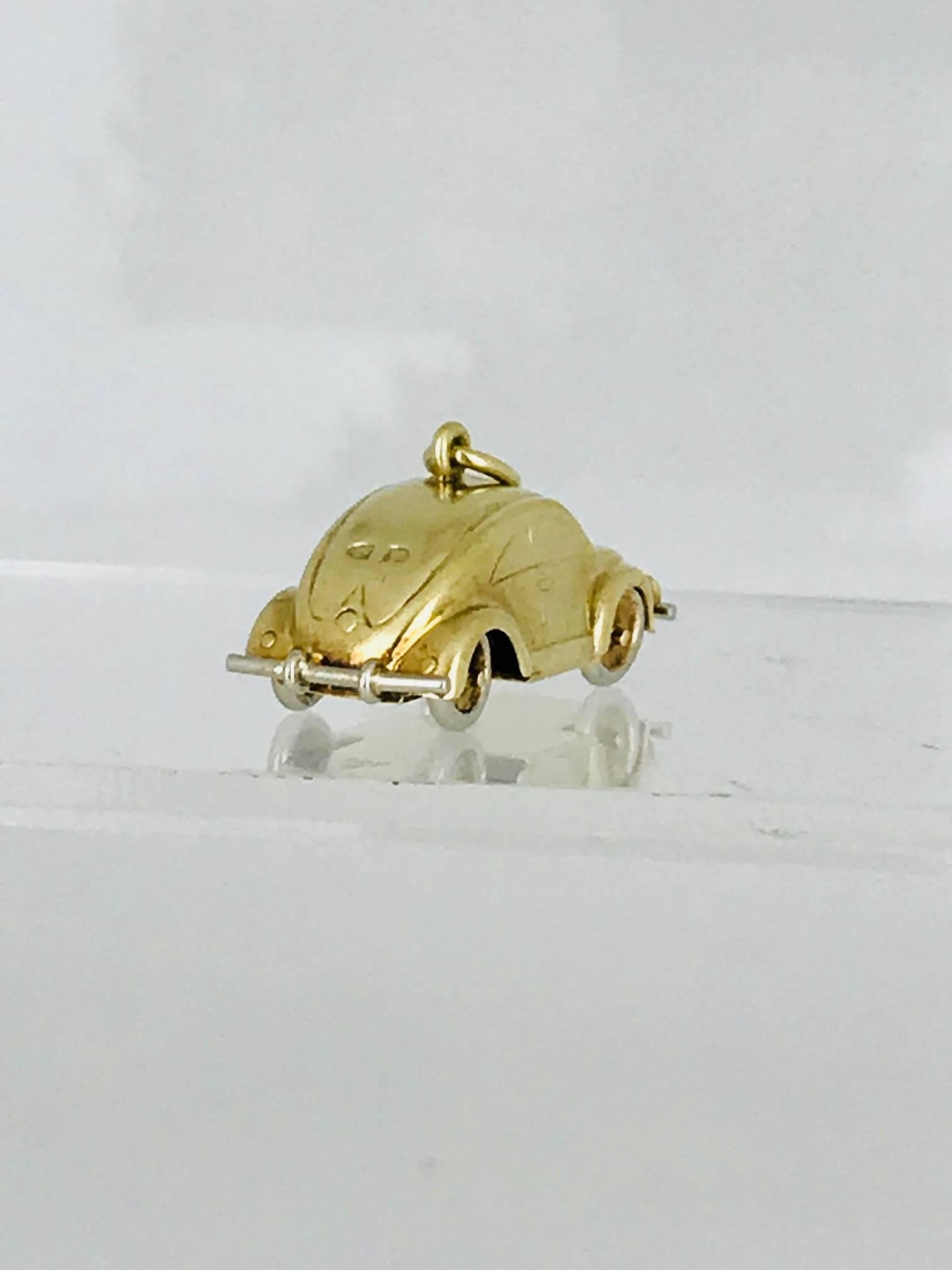 gold vw bug
