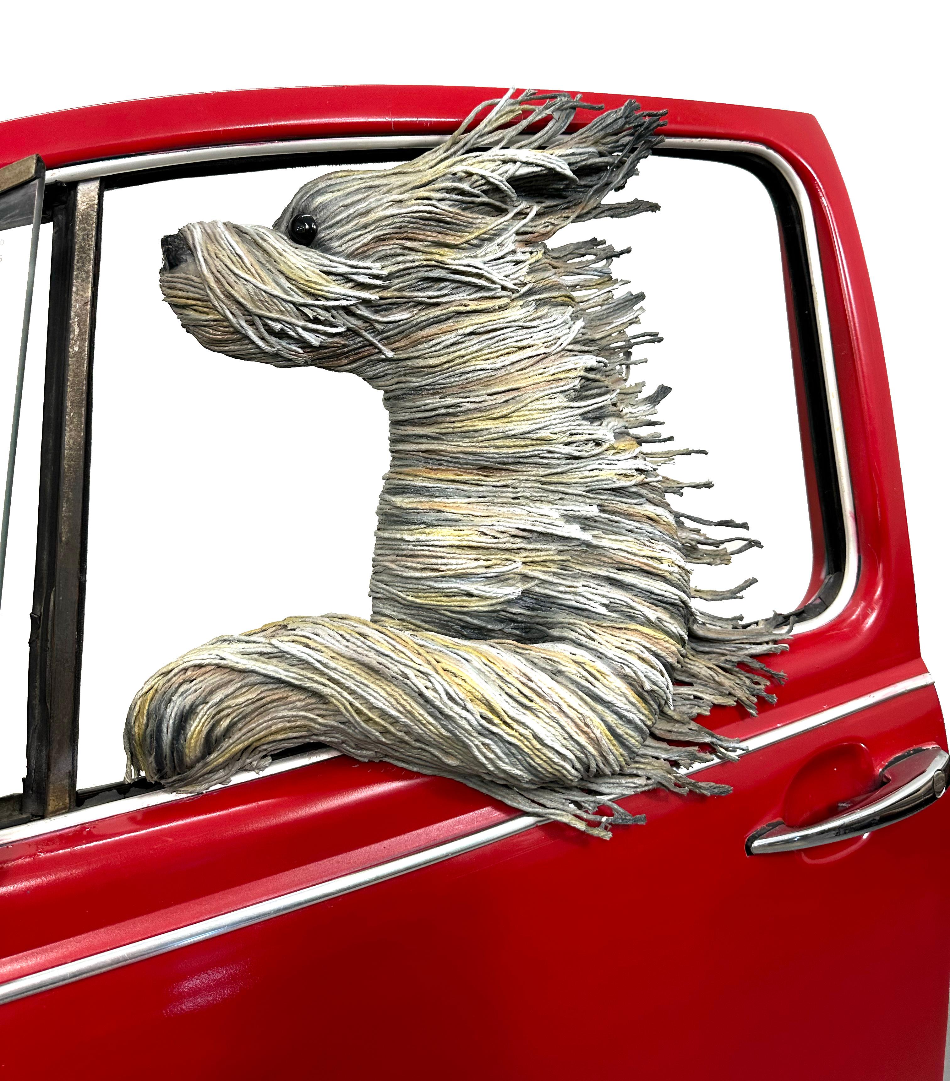 American VW Dog by DD LaRue, Mixed Media