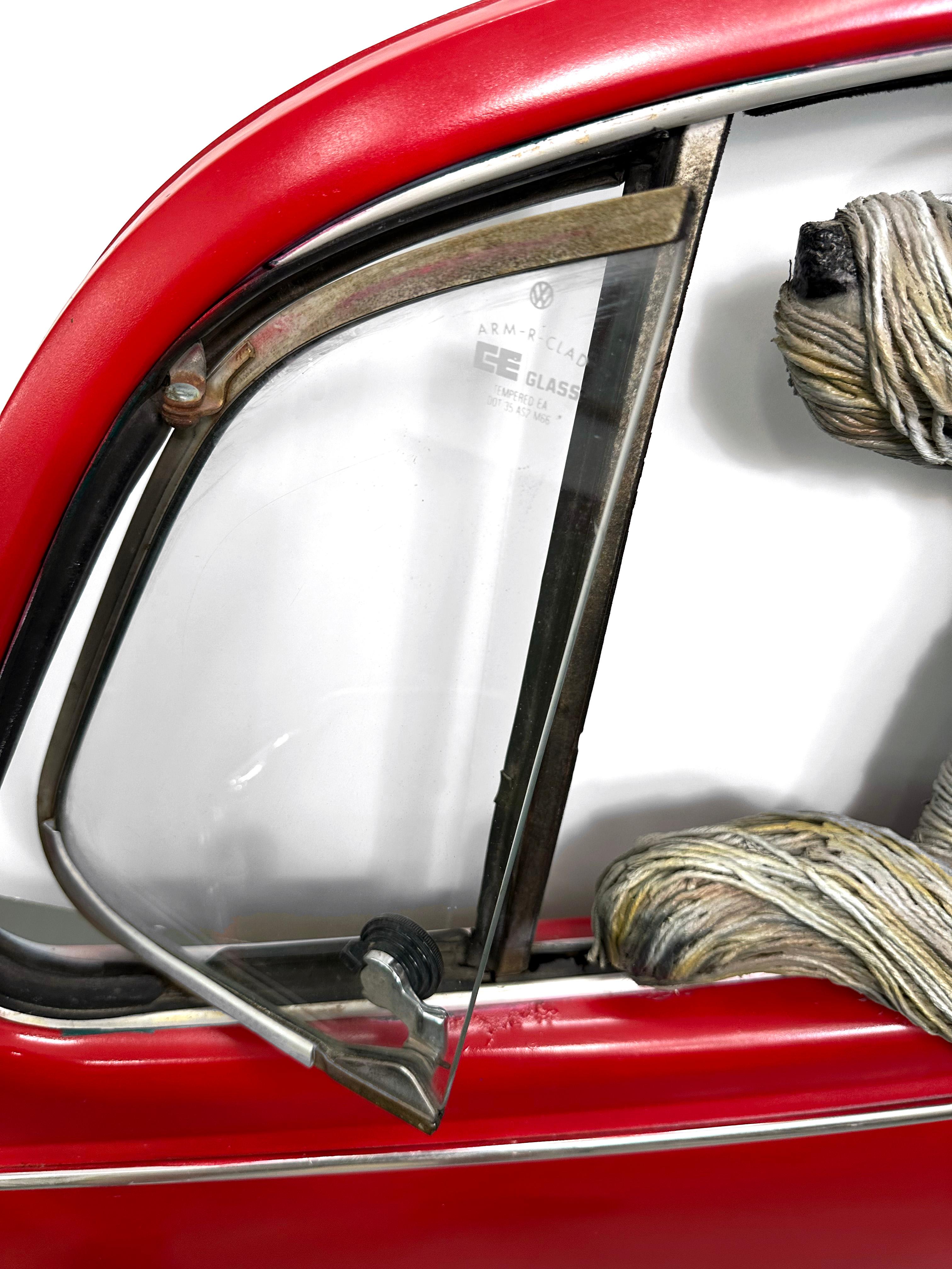 Contemporary VW Dog by DD LaRue, Mixed Media