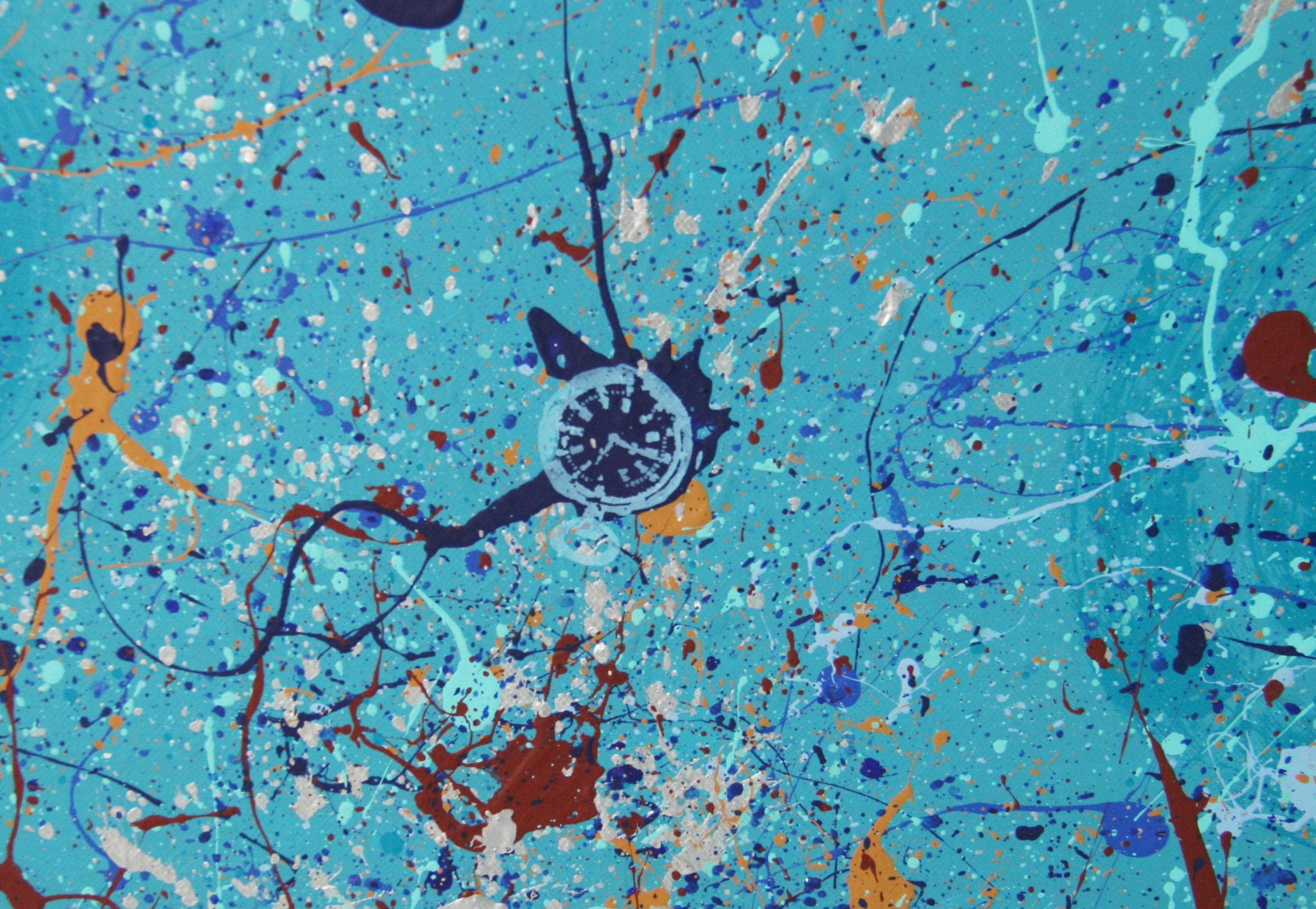 6115 Trilight of creation oversized abstract expressionist painting
Rapped canvas no need for frame