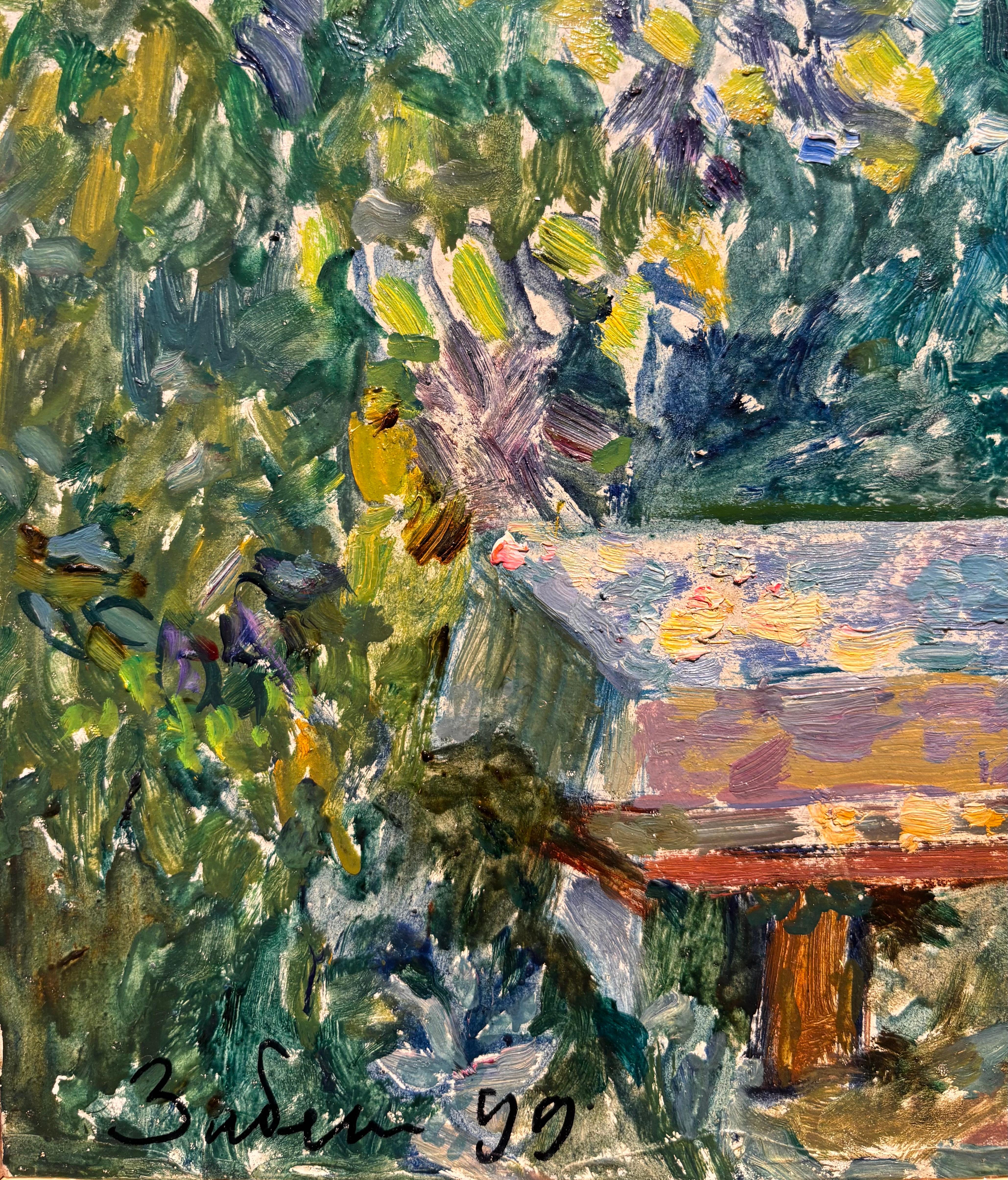 Studio A per un'opera più grande
Molto luminosa,Verde e fiori sui colori rosso e rosa
Luce d'estate

Vjacheslav ZABELIN (Mosca, 1935 - 2001)

Definito da alcuni critici come 