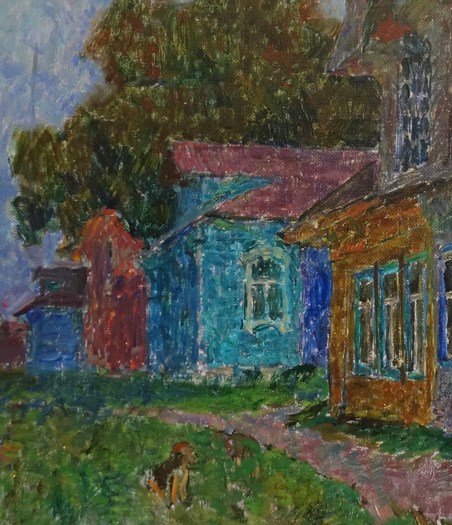   Crépuscule,  peinture à l'huile sur toile, cm. 80 x 60 1985 - Painting de Vyacheslav Zabelin